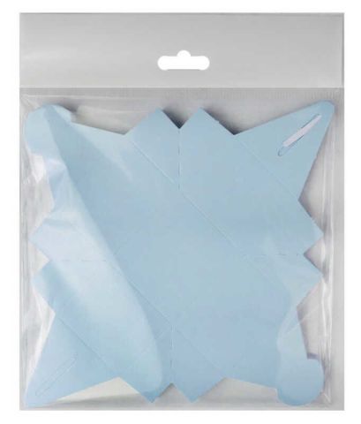 25 Lİ LOKUMLUK KARTON KUTU MAKARON MAVİ