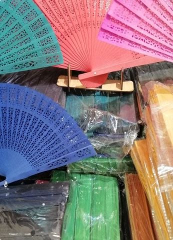 100 lu Ahşap Yelpaze ( Püskül Takılabilir )