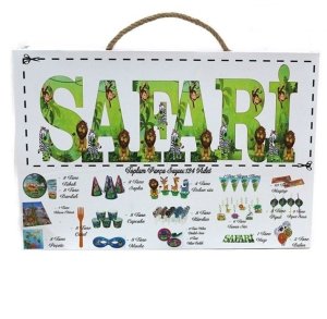 125 Parça Safari Konseptli Doğum günü Seti
