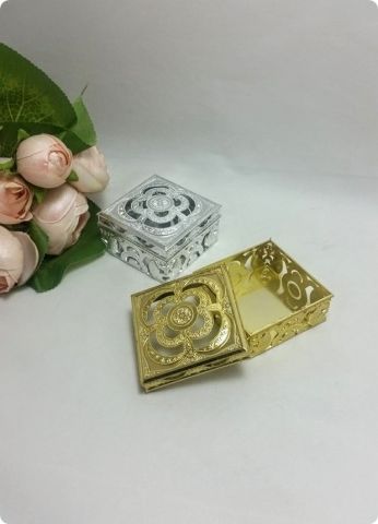 10 Lu Desenli Kare Pvc Kutu (6x2,5 Cm)