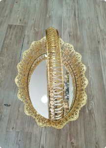 Metal aynalı sunum Sepet