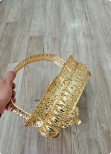 Metal aynalı sunum Sepet