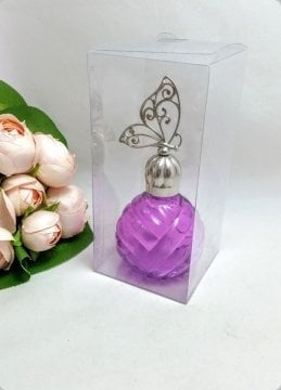 50'Li 7x7x16 Cm Katlanmamış Full Asetat Kutu Kolonya Şişesi için