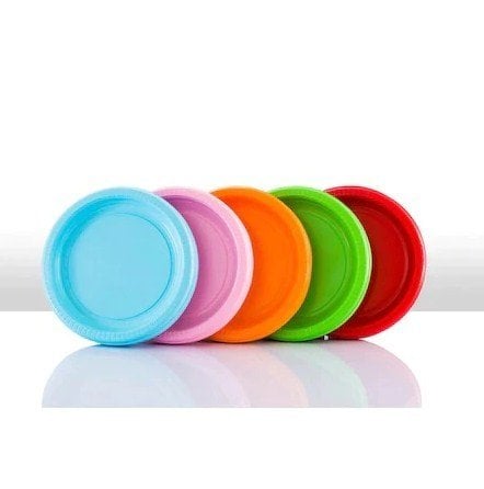 Plastik Renkli Tabak 25 li