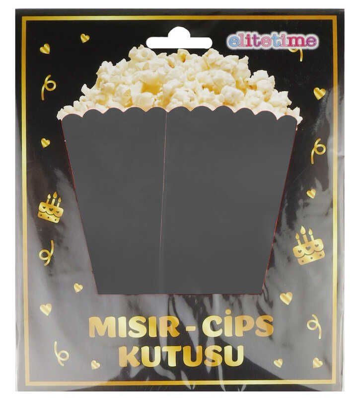 MISIR CİPS KUTUSU KARTON SİYAH PK:8 KL:300