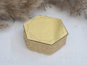 Altıgen KURDELALI yüzük yükselticisi(6*5,5cm)