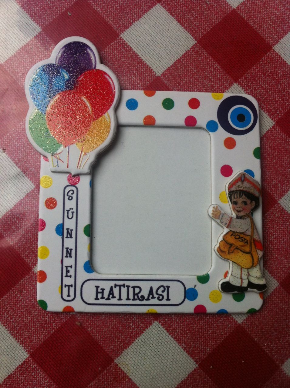 Sünnet Hatırası Magnet Çerçeve ;Puantiyeli