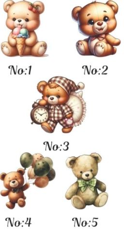 10 adet Renkli Minik Ahşap Obje