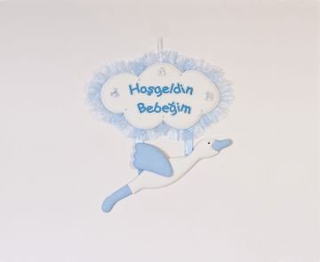 Bebek odası kapı süsü ; Bulut,Bebek