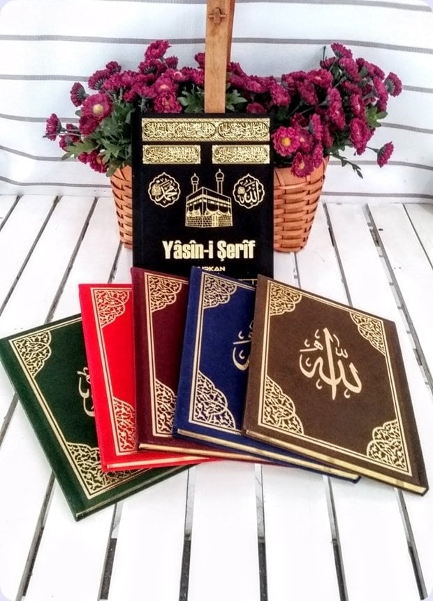 (KAMPANYALI ÜRÜN) Hac,Umre,Mevlüt hediyelik,Varak Kenarlı Sesli Yasin-İ Şerif
