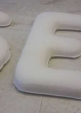 10 cm boyunda tekstil harf