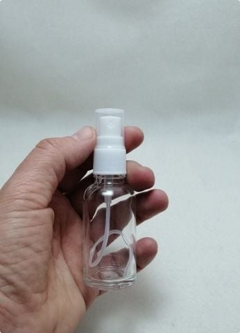 50 cc Spreyli / Fısfıslı Cam Kolonya Şişesi(Kopya)