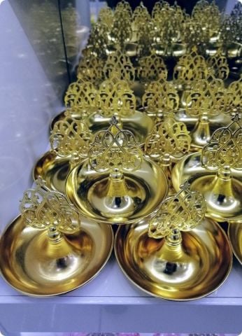 12 li Güneş Tepeli Yuvarlak Metal Şekerlik
