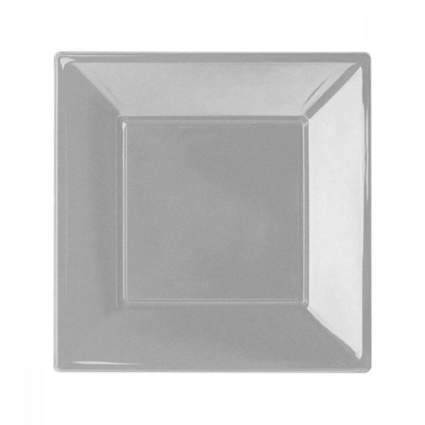 8 Li Kare Plastik Tabak 23 cm