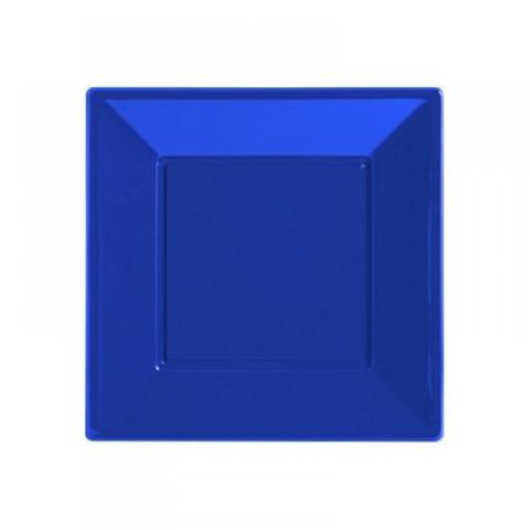 8 Li Kare Plastik Tabak 23 cm