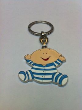 pijamalı bebek metal anahtarlık Mavi 20\'Li