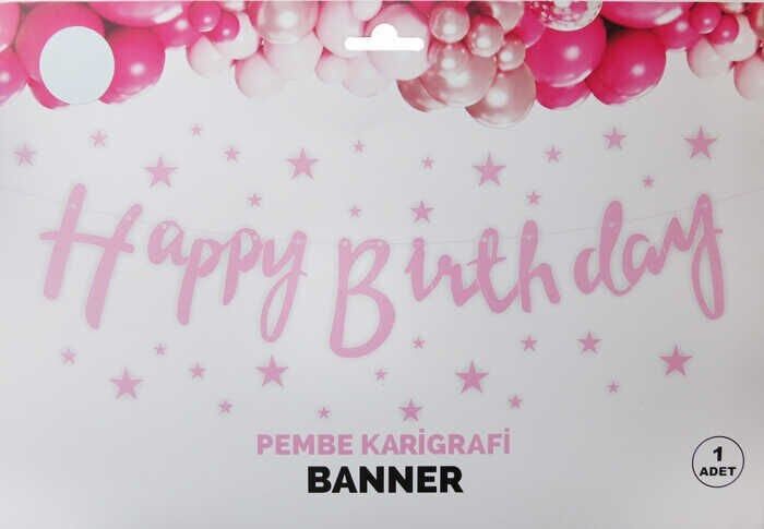 FLAMA HAPPY BRITHDAY PEMBE PK:1 KL:300
