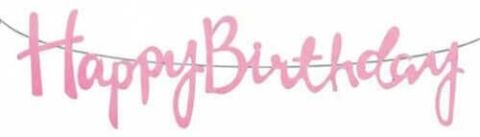 FLAMA HAPPY BRITHDAY PEMBE PK:1 KL:300