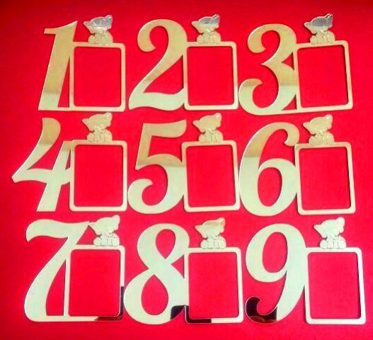 Pleksi Rakamlı resim çerçevesi (9x8,5 Cm)