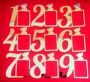 Pleksi Rakamlı resim çerçevesi (9x8,5 Cm)