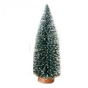 25 cm Mini Masaüstü Karlı Yılbaşı Çam Ağacı