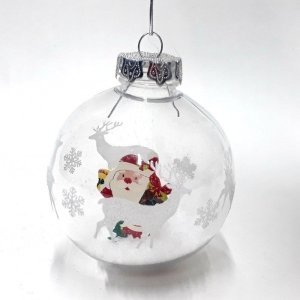 1 Adet Noel Baba Figürlü 8 Cm Mika Cici Top