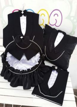 Simokin 4 Lü Set (Sepet+Takı Yastığı+Kapı Süsü+Anı Defteri)