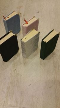 11cm x 7,5 Kadife Kumaş Kaplı Kuran-ı Kerim