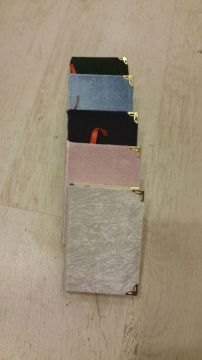 11cm x 7,5 Kadife Kumaş Kaplı Kuran-ı Kerim