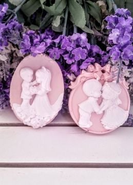 10 Adet Oval Taş (Kız / Erkek Figürlü)