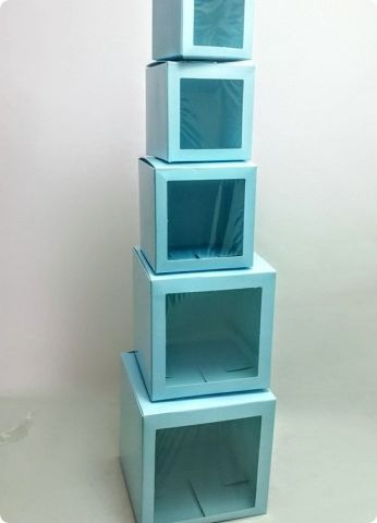 25 Li 7X7X7 cm Pencereli Küp Karton Kutu