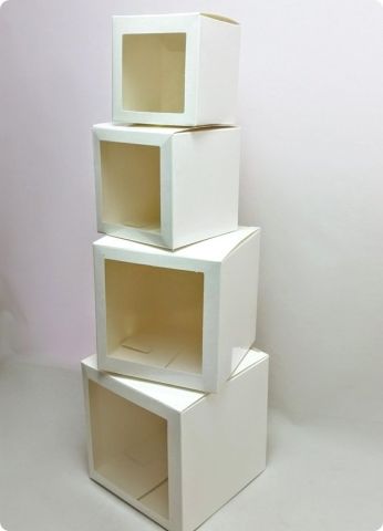 25 Li 9X9X9 cm Pencereli Küp Karton Kutu