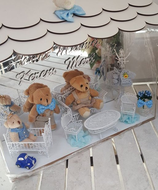 (Süslü) Minyatür Ferforjeli Pleksi Kapı süsü