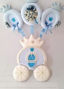Bebek Odası Kapı Süsü; Balkabağı Araba