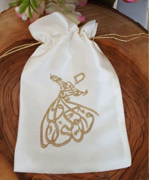 Semazen Mevlana Nakışlı Keseler