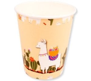 8 Lİ BARDAK LAMA KAKTÜSLÜ KARTON 8OZ