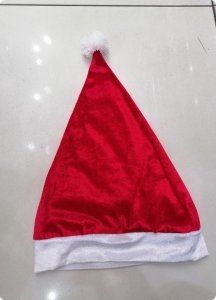 Kadife noel baba şapkası