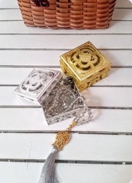 Yeni Güllü Delikli Sırmalı Kutu