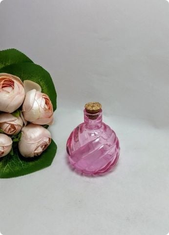 20 li Mantar Tıpalı Renkli Kavuk Top Cam Şişe