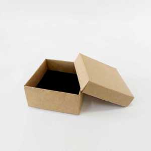 30 Lu (8x8x4 Cm) Süngerli Kraft Karton Takı Kutuları