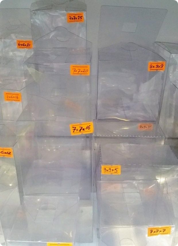 50 Li ( 15x?x? Cm/h ) Full Şeffaf Asetat Kutu