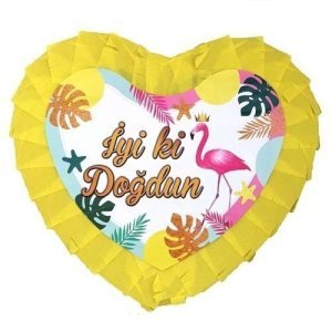 Flamingo Kalp Pinyata