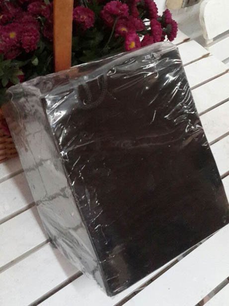 25 Li 14x17 Cm (Mor,Kırmızı,Pembe,Siyah) Körüklü Karton Çanta / Poşet