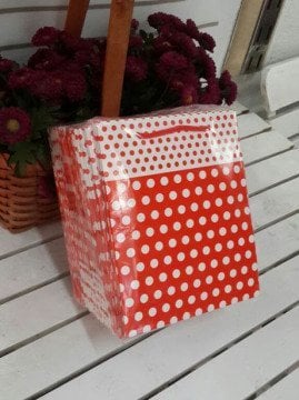 25 Li 14x17 Cm (Mor,Kırmızı,Pembe,Siyah) Körüklü Karton Çanta / Poşet