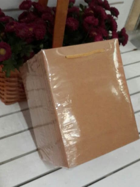25 Li 11x17 Cm Kraft Toptan Hediyelik Karton Çanta