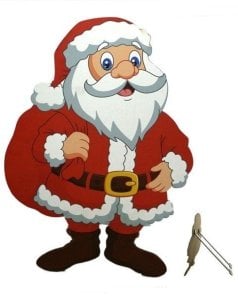 Ayakta Durabilen Ahşap Büyük Noel Baba