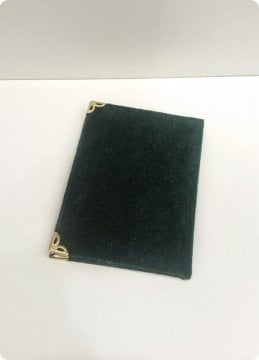 (150 Adet) 10x14 cm Kadife Kumaş Kaplı Yasin i Şerif