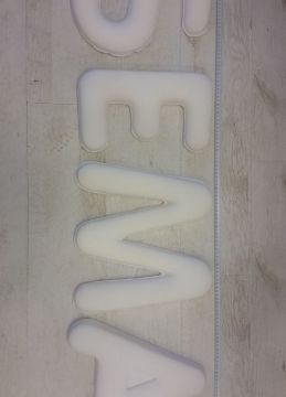 17.5 Cm Boyunda Tekstil Harf