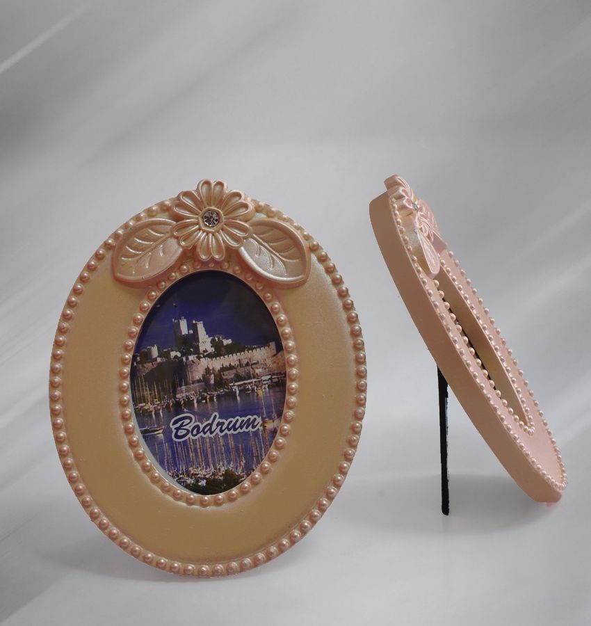Polyester Çerçeve Taşlı Oval