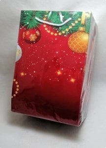 25 Li 17x25 Cm Yılbaşı Karton Çanta - Poşet